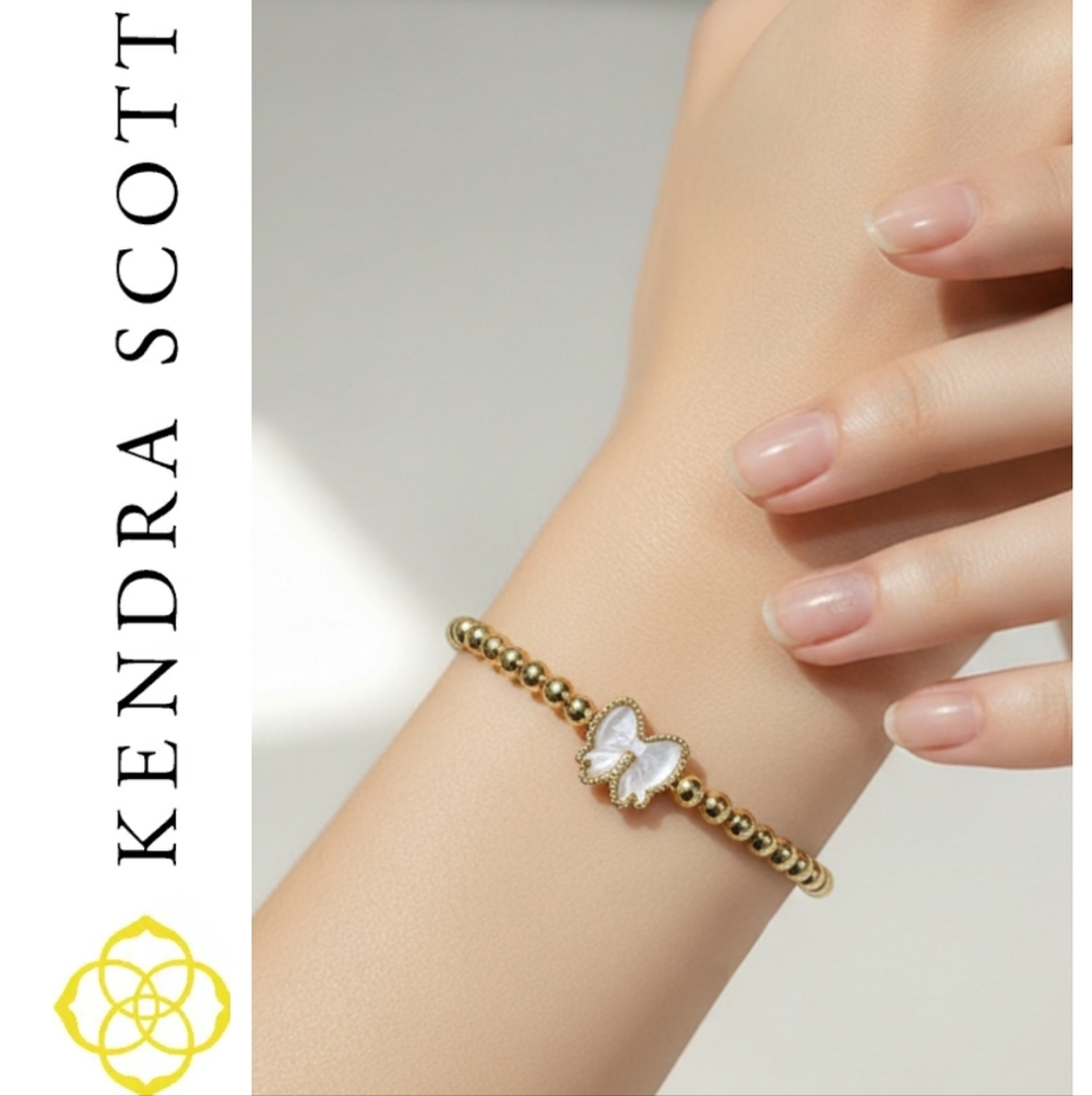 Kendra Scott Haley Bow Gold Stretch Bracelet